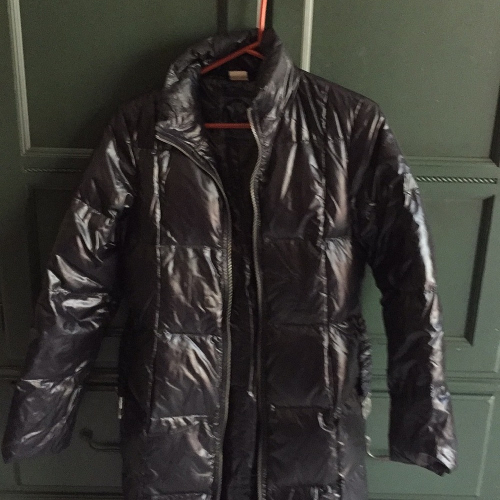 Michael Kors Puffer 3/4 Length Black Belted Jacket